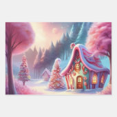 Feuille De Papier Cadeau Ensemble de 3 papiers d'emballage de Noël (Devant 3)