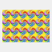 Feuille De Papier Cadeau Ensemble de 3 spirales Pride Natilus (Devant 3)