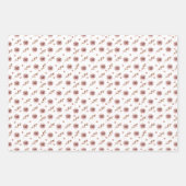 Feuille De Papier Cadeau Ensemble de bois neutres de 3 enveloppes de feuill (Devant 3)