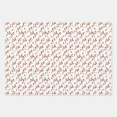 Feuille De Papier Cadeau Ensemble de bois neutres de 3 enveloppes de feuill (Devant 2)