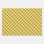 Feuille De Papier Cadeau Ensemble de enveloppes cadeaux - Abeilles en plusi (Devant)