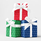 Feuille De Papier Cadeau Ensemble de monogrammes de calligraphie classique