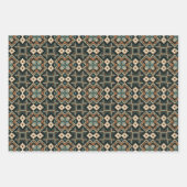 Feuille De Papier Cadeau Ensemble de Motifs d'art Boho américain 7 (Devant)