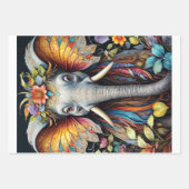 Feuille De Papier Cadeau Ensemble de thèmes éléphants - Découpage - (Devant)