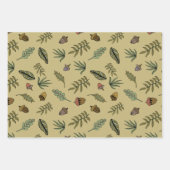 Feuille De Papier Cadeau Ensemble d'enveloppes botaniques (Devant 3)