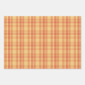 Feuille De Papier Cadeau Ensemble d'enveloppes Cadeau Tartan (Devant 2)