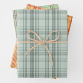 Feuille De Papier Cadeau Ensemble d'enveloppes Cadeau Tartan (En situation)
