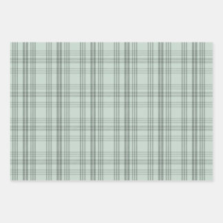 Feuille De Papier Cadeau Ensemble d'enveloppes Cadeau Tartan