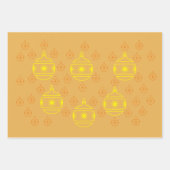 Feuille De Papier Cadeau Ensemble d'enveloppes cadeaux - Arbre arrondi (Devant 3)