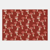 Feuille De Papier Cadeau Ensemble d'enveloppes cadeaux de champignons (Devant 2)