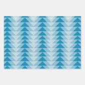 Feuille De Papier Cadeau Ensemble d'enveloppes cadeaux - Triangles superpos (Devant)