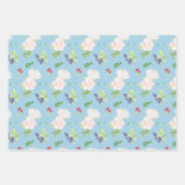 Feuille De Papier Cadeau Ensemble floral de 3  (Devant 2)