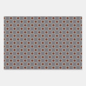 Feuille De Papier Cadeau Ensemble Masculin Rouge Foncé (Devant 3)