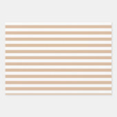 Feuille De Papier Cadeau Ensemble rayé de 3 (Devant 2)