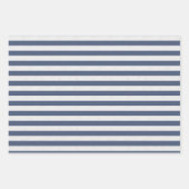 Feuille De Papier Cadeau Ensemble rayé de 3 (Devant)