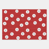 Feuille De Papier Cadeau Entreprise de chat "Happy Meow Year" (Devant 3)