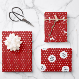 Feuille De Papier Cadeau Entreprise de chat "Happy Meow Year"