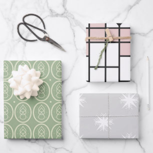 Feuille De Papier Cadeau Enveloppe cadeau 3 styles Vintages, Déco, Nouveau,