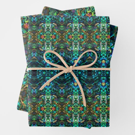 Feuille De Papier Cadeau Enveloppe cadeau Abalone (En situation)