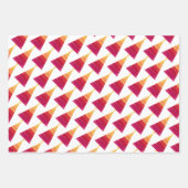 Feuille De Papier Cadeau Enveloppe cadeau Arbres heureux (Devant)