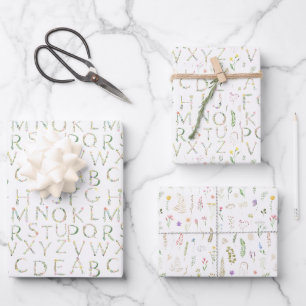 Feuille De Papier Cadeau Enveloppe cadeau Baby shower d'aquarelle florale