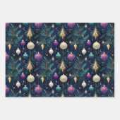 Feuille De Papier Cadeau Enveloppe cadeau Baubles Peint (Devant 2)