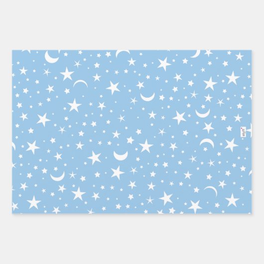 Feuille De Papier Cadeau Enveloppe cadeau - Ciel nocturne (Devant 2)