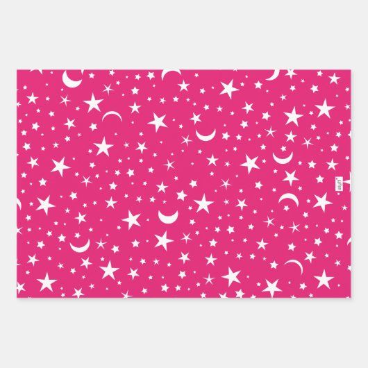 Feuille De Papier Cadeau Enveloppe cadeau - Ciel nocturne (Devant)