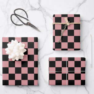 Feuille De Papier Cadeau Enveloppe cadeau de chèque en noir et rose HAMbyWG