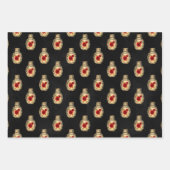 Feuille De Papier Cadeau Enveloppe cadeau gothique Crimson (Devant 3)