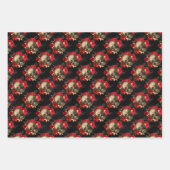 Feuille De Papier Cadeau Enveloppe cadeau gothique Crimson (Devant 2)