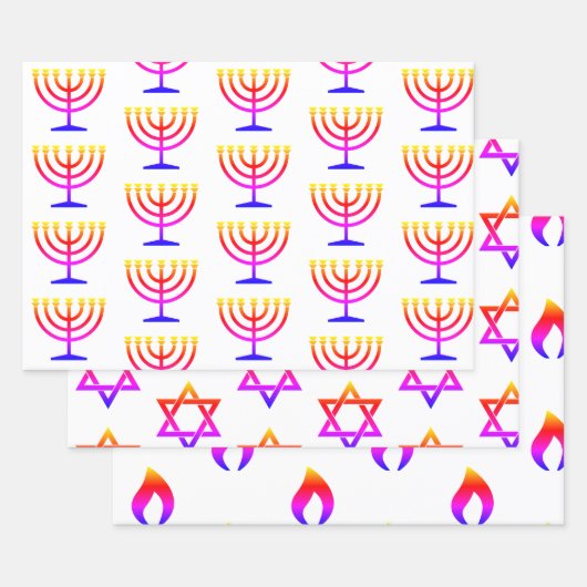 Feuille De Papier Cadeau Enveloppe cadeau inspirée en hébreu HAMbWG (Lot)