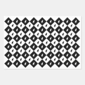 Feuille De Papier Cadeau Enveloppe cadeau Kitty noir et blanc (Devant 3)