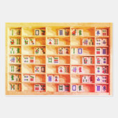 Feuille De Papier Cadeau Enveloppe cadeau Mah Jongg Tiles (Devant 2)