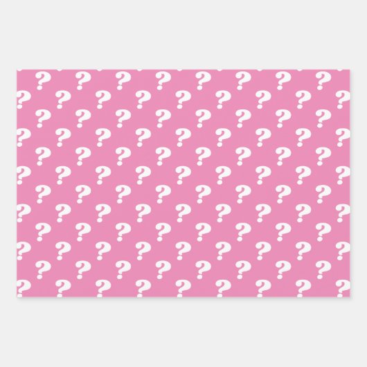 Feuille De Papier Cadeau Enveloppe Cadeau Mystère Cute (Point D'Question) ( (Devant 2)