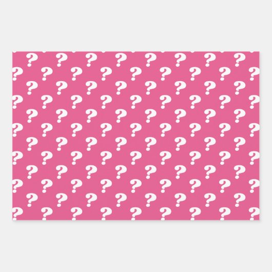 Feuille De Papier Cadeau Enveloppe Cadeau Mystère Cute (Point D'Question) ( (Devant)