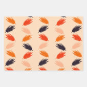 Feuille De Papier Cadeau Enveloppe cadeau Plaid, Dandelions & Plumes (Devant 3)