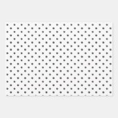 Feuille De Papier Cadeau Enveloppe cadeau point de peinture noire (Devant 2)