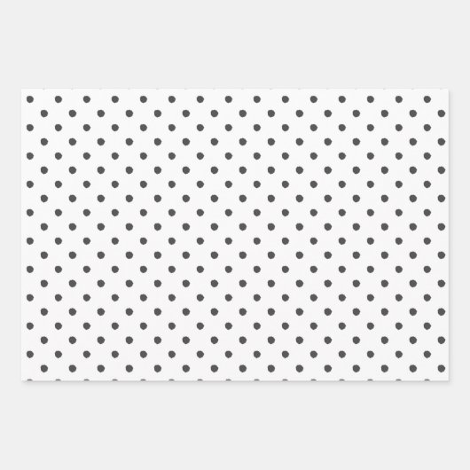 Feuille De Papier Cadeau Enveloppe cadeau point de peinture noire (Devant 2)