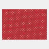 Feuille De Papier Cadeau Enveloppe cadeau Pois rouge et blanc HAMbyWG (Devant)