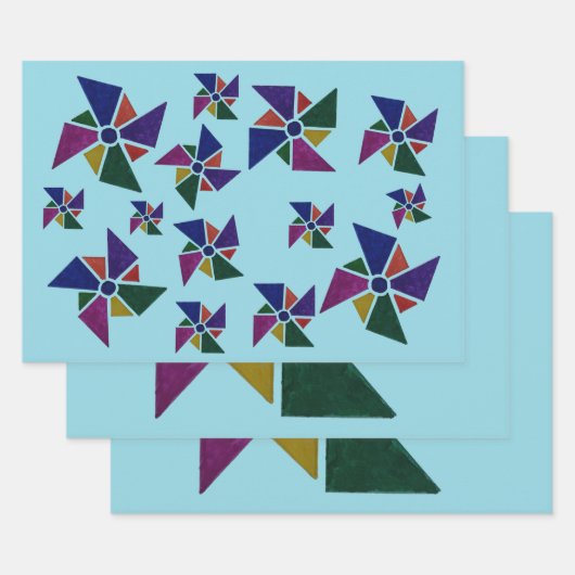 Feuille De Papier Cadeau Enveloppe cadeau pour enfants (Lot)