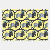 Feuille De Papier Cadeau Enveloppe cadeau - Unicornes (Devant 3)