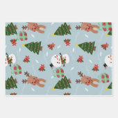 Feuille De Papier Cadeau enveloppe de noël (Devant)