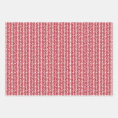 Feuille De Papier Cadeau Enveloppement cadeau de Noël Rouge foncé Sage Vert (Devant 2)