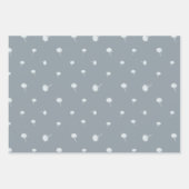 Feuille De Papier Cadeau Enveloppement cadeau en tons gris (Devant 3)