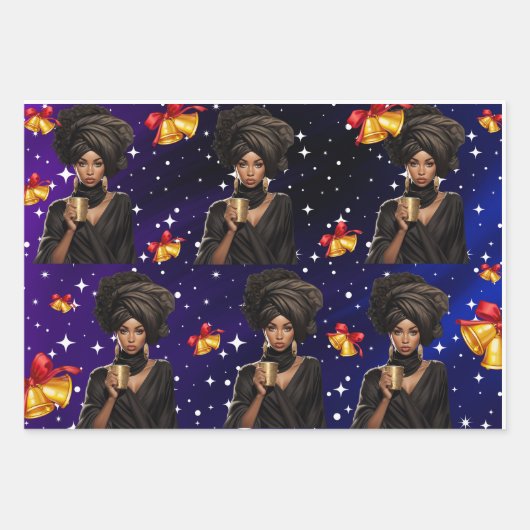 Feuille De Papier Cadeau Enveloppement cadeau Queen (Devant)