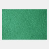 Feuille De Papier Cadeau Enveloppement en cuir vert Faux (Devant)