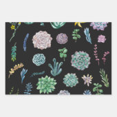 Feuille De Papier Cadeau Enveloppement Succulent Whimsical : Glow-Up de vot (Devant)