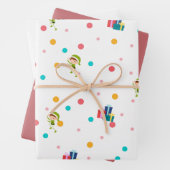 Feuille De Papier Cadeau Envelopper Elf Xmas (En situation)