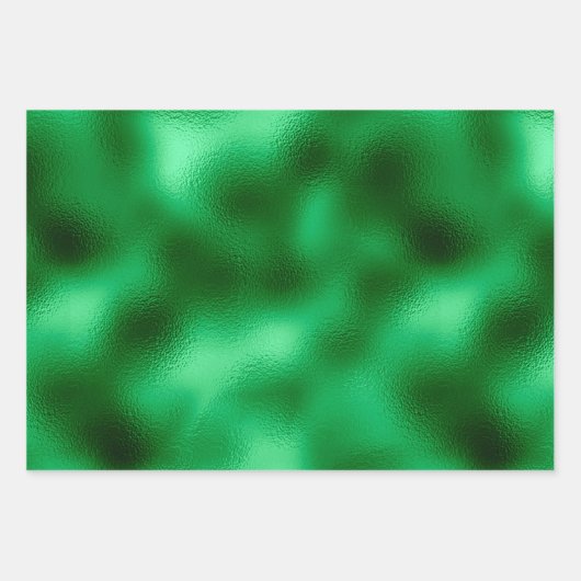 Feuille De Papier Cadeau Épée verte (Devant)